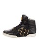 Versace Medusa Insignia Leather Sneakers