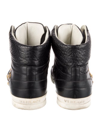 Versace Medusa Insignia Leather Sneakers