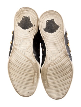 Versace Medusa Insignia Leather Sneakers