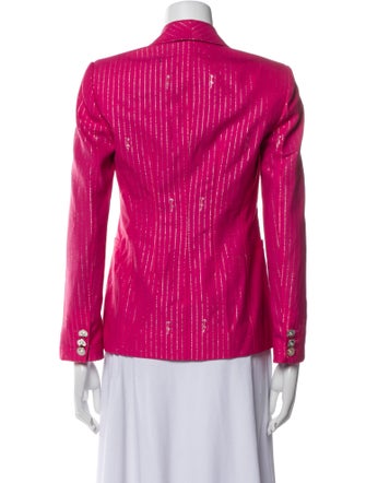 Versace Virgin Wool Striped Blazer