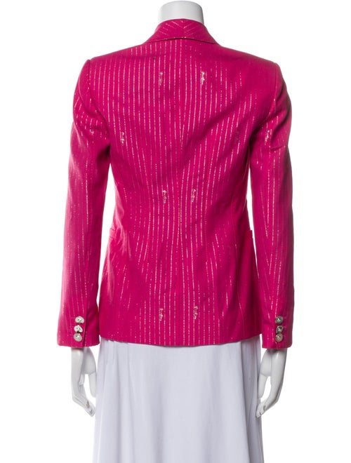 Versace Virgin Wool Striped Blazer