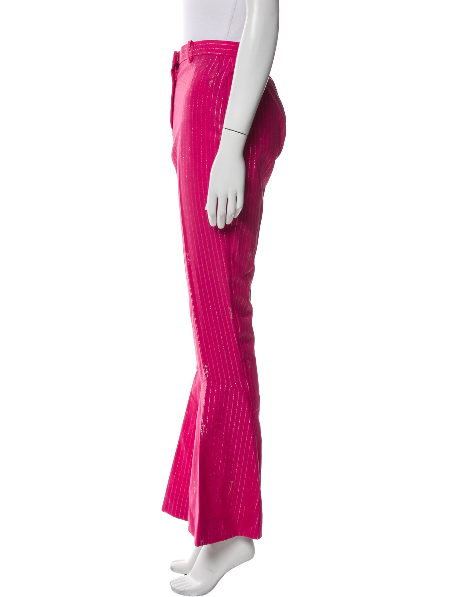 Versace Virgin Wool Wide Leg Pants