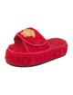 Versace Medusa Insignia Terry Cloth Slides