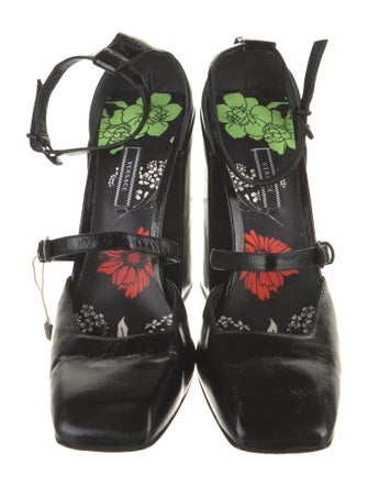 Versace Patent Leather D'Orsay Pumps