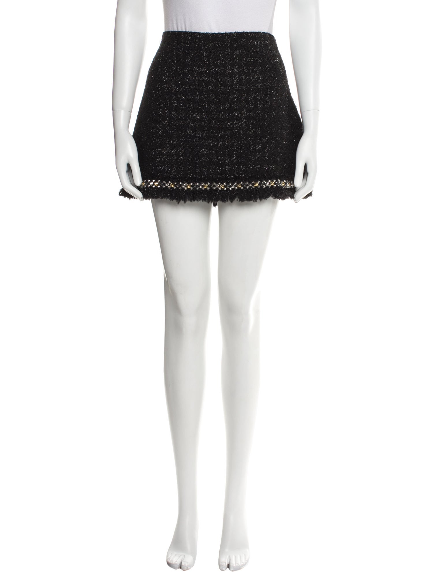 Versace Virgin Wool Mini Skirt
