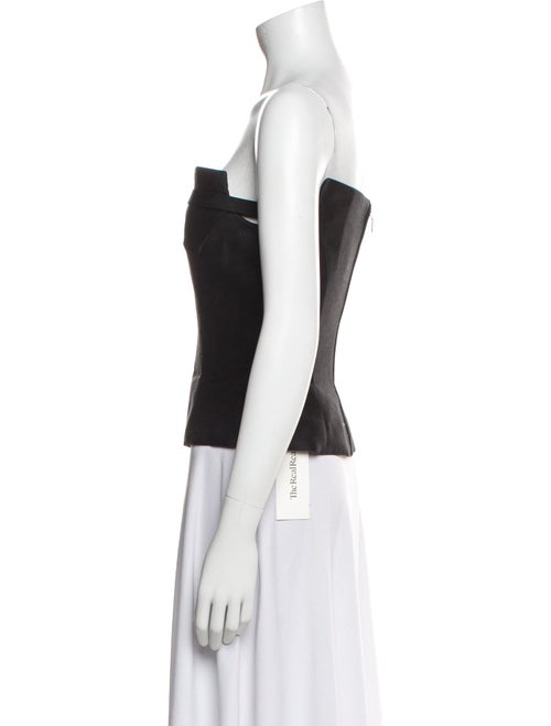 Versace Wool Strapless Crop Top