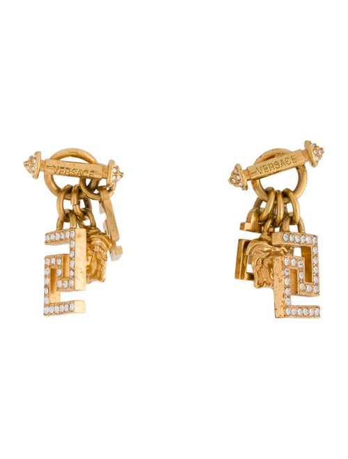 Versace Crystal Drop Earrings