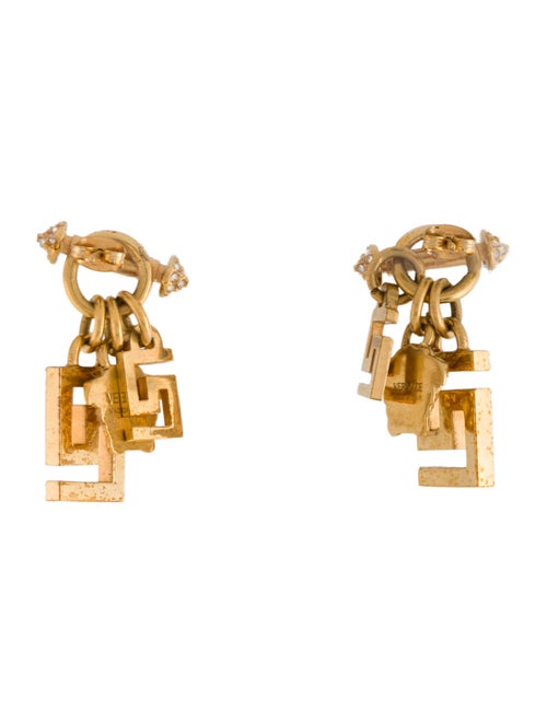 Versace Crystal Drop Earrings