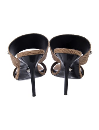 Versace Animal Print Mules