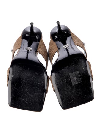 Versace Animal Print Mules