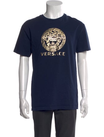Versace Graphic Print Crew Neck T-Shirt