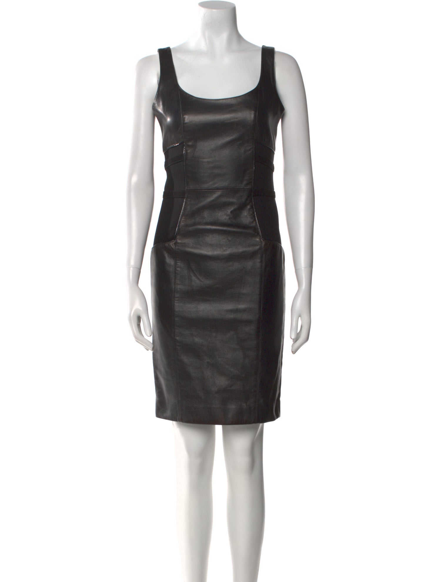 Versace Leather Mini Dress