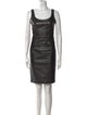 Versace Leather Mini Dress