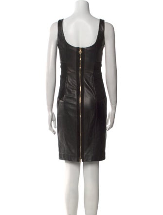 Versace Leather Mini Dress
