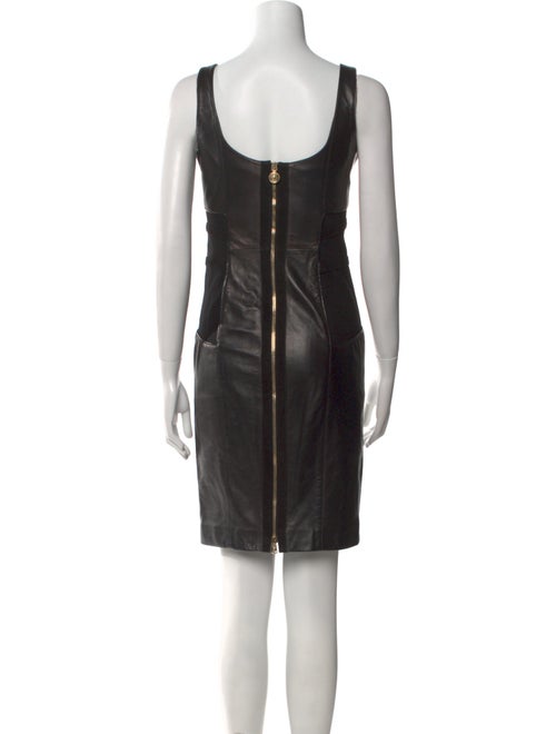Versace Leather Mini Dress