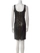 Versace Leather Mini Dress
