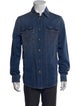 Versace Medusa Insignia Long Sleeve Denim Shirt