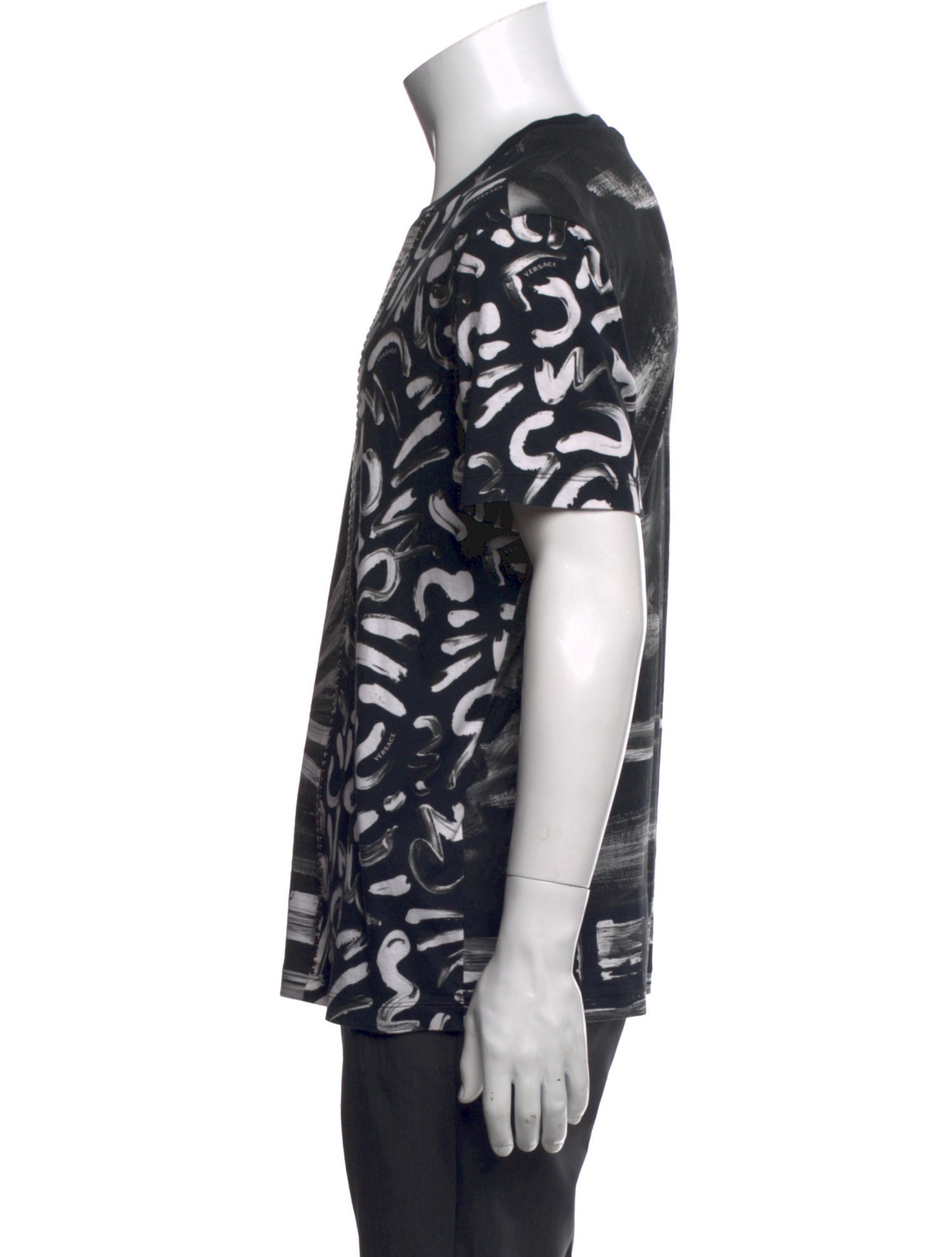 Versace Printed Crew Neck T-Shirt