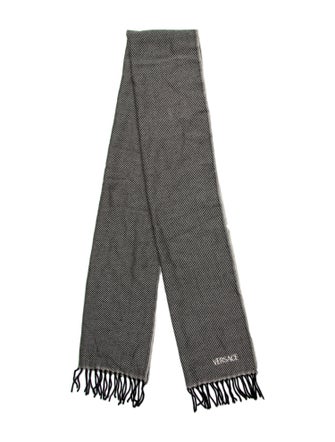 Versace Wool Striped Scarf