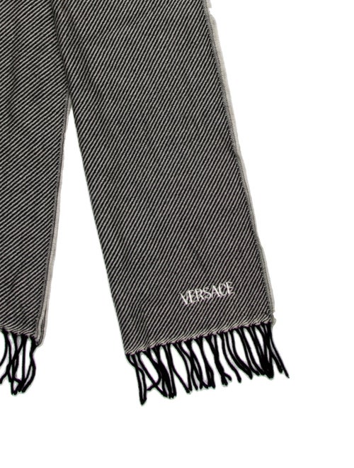 Versace Wool Striped Scarf