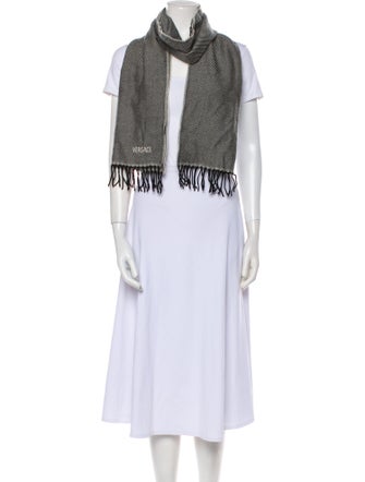 Versace Wool Striped Scarf