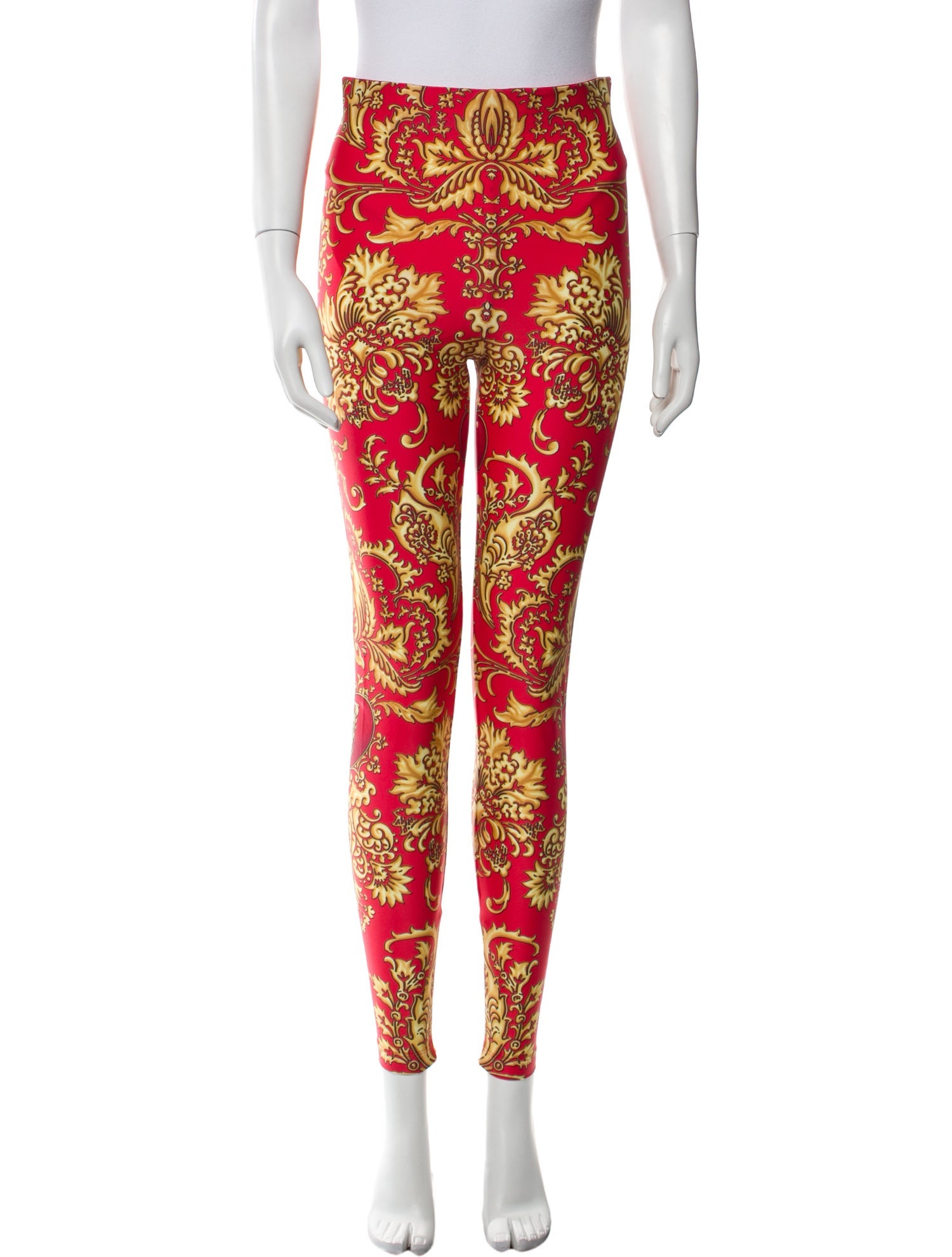 Versace Floral Print Skinny Leg Pants w/ Tags