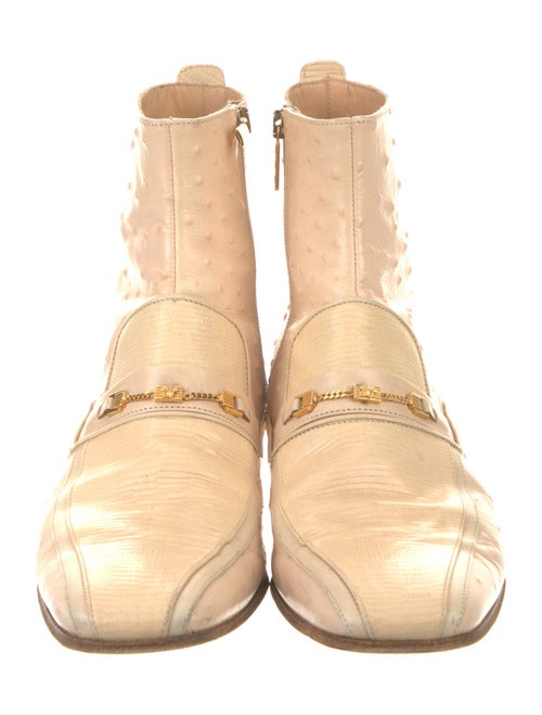 Versace Ostrich Boots