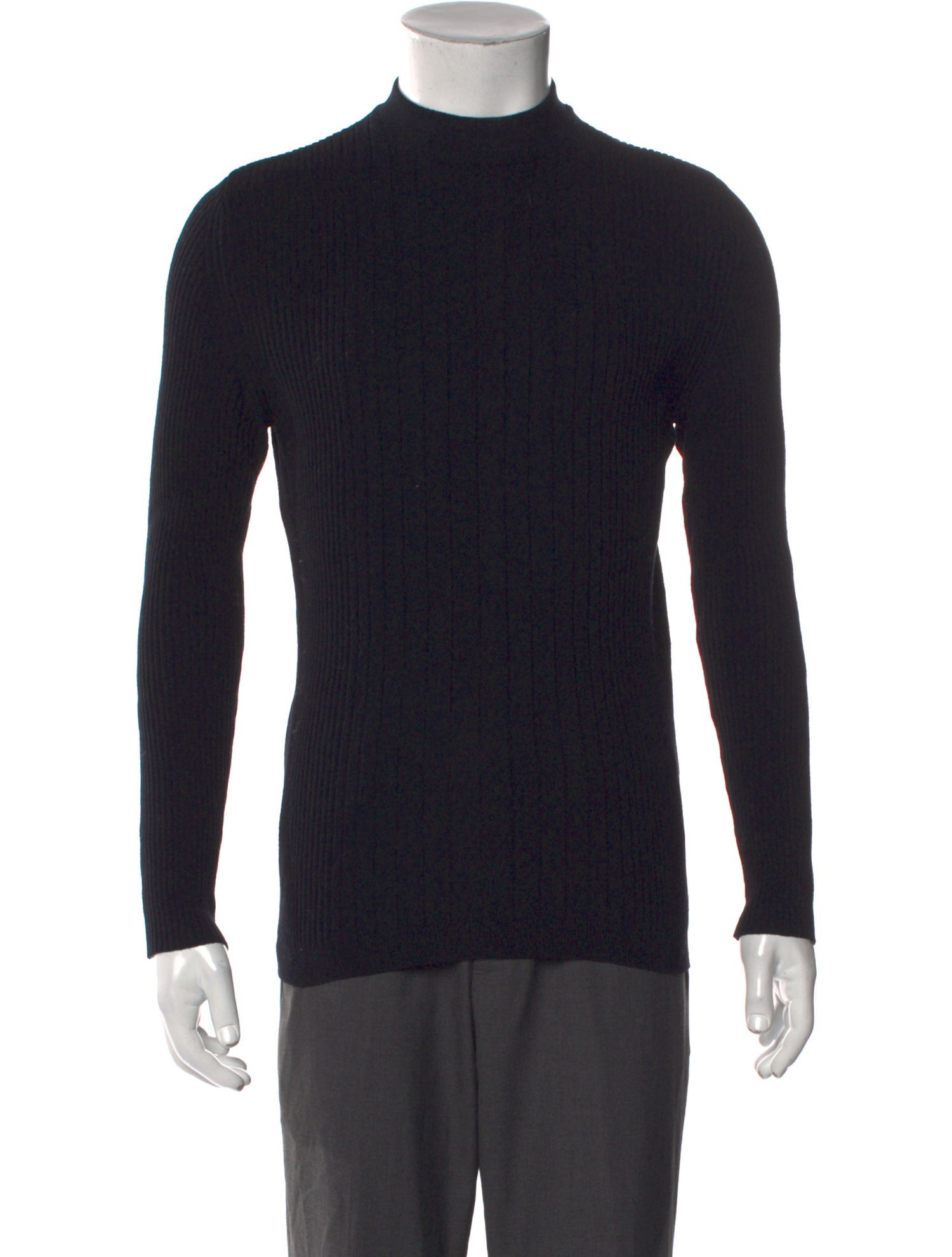 Versace Wool Mock Neck Pullover