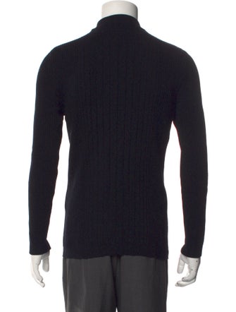 Versace Wool Mock Neck Pullover