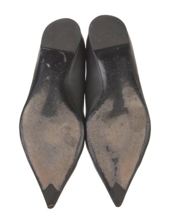 Versace Medusa Insignia Leather Flats