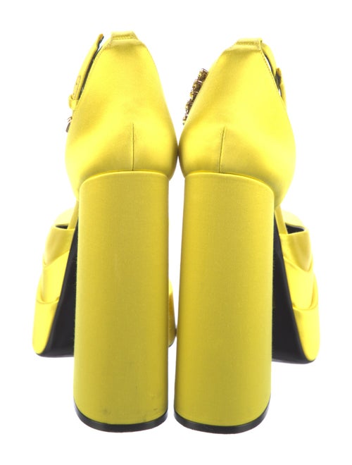 Versace Medusa Insignia Satin D'Orsay Pumps