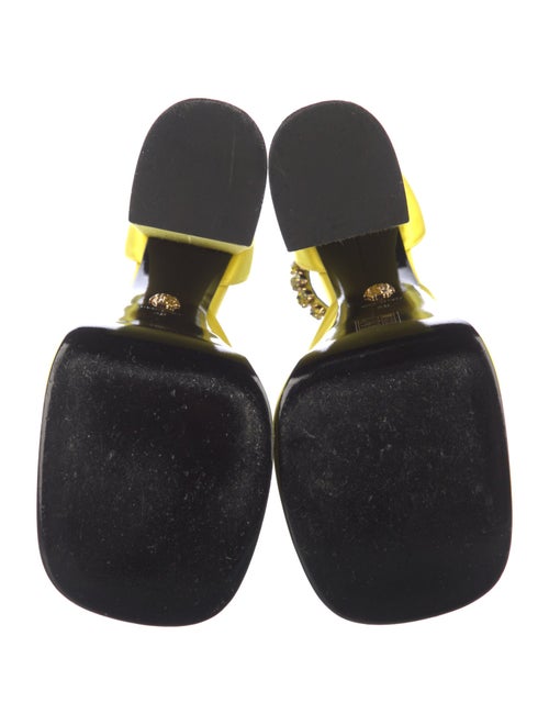 Versace Medusa Insignia Satin D'Orsay Pumps