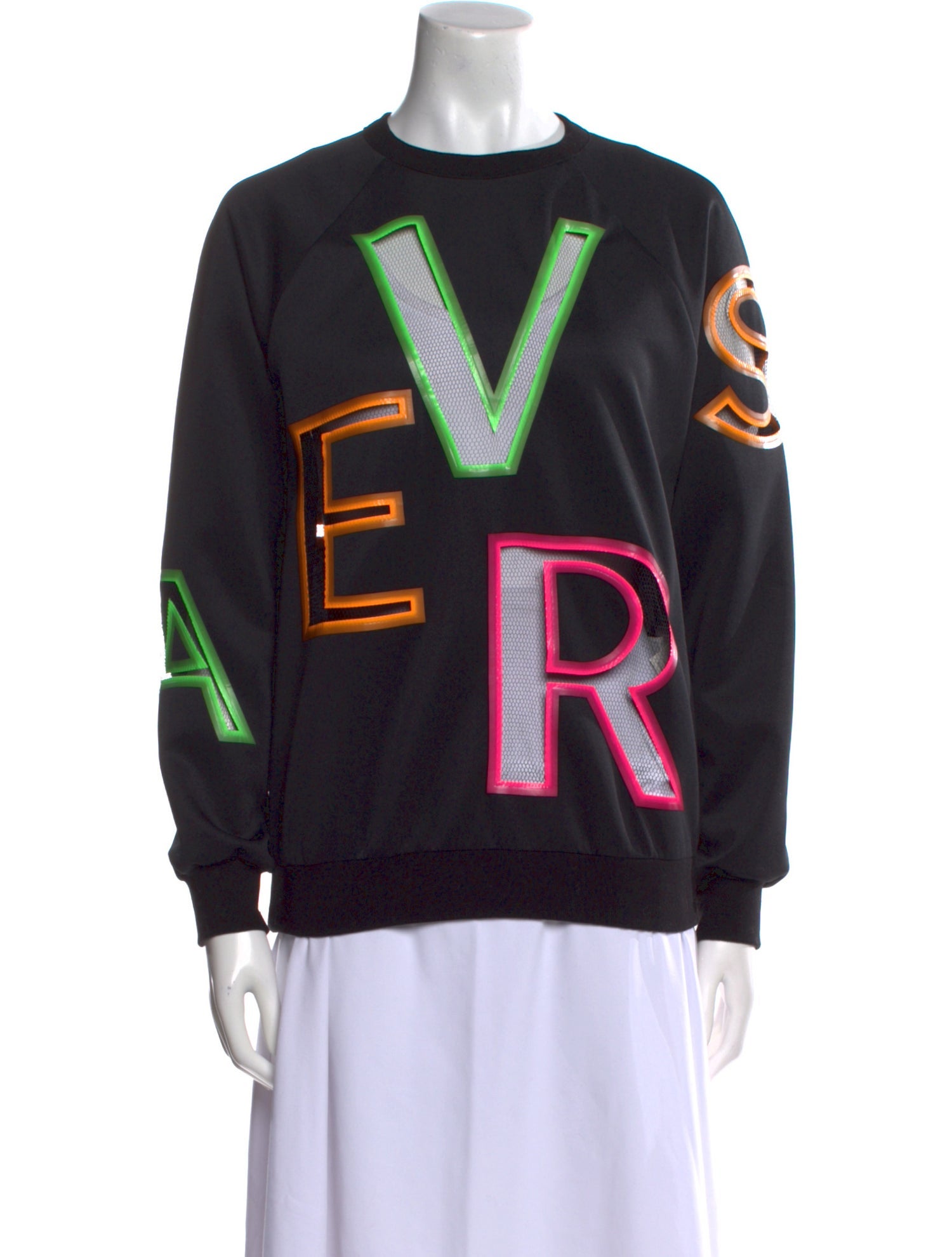 Versace Graphic Print Crew Neck Sweatshirt