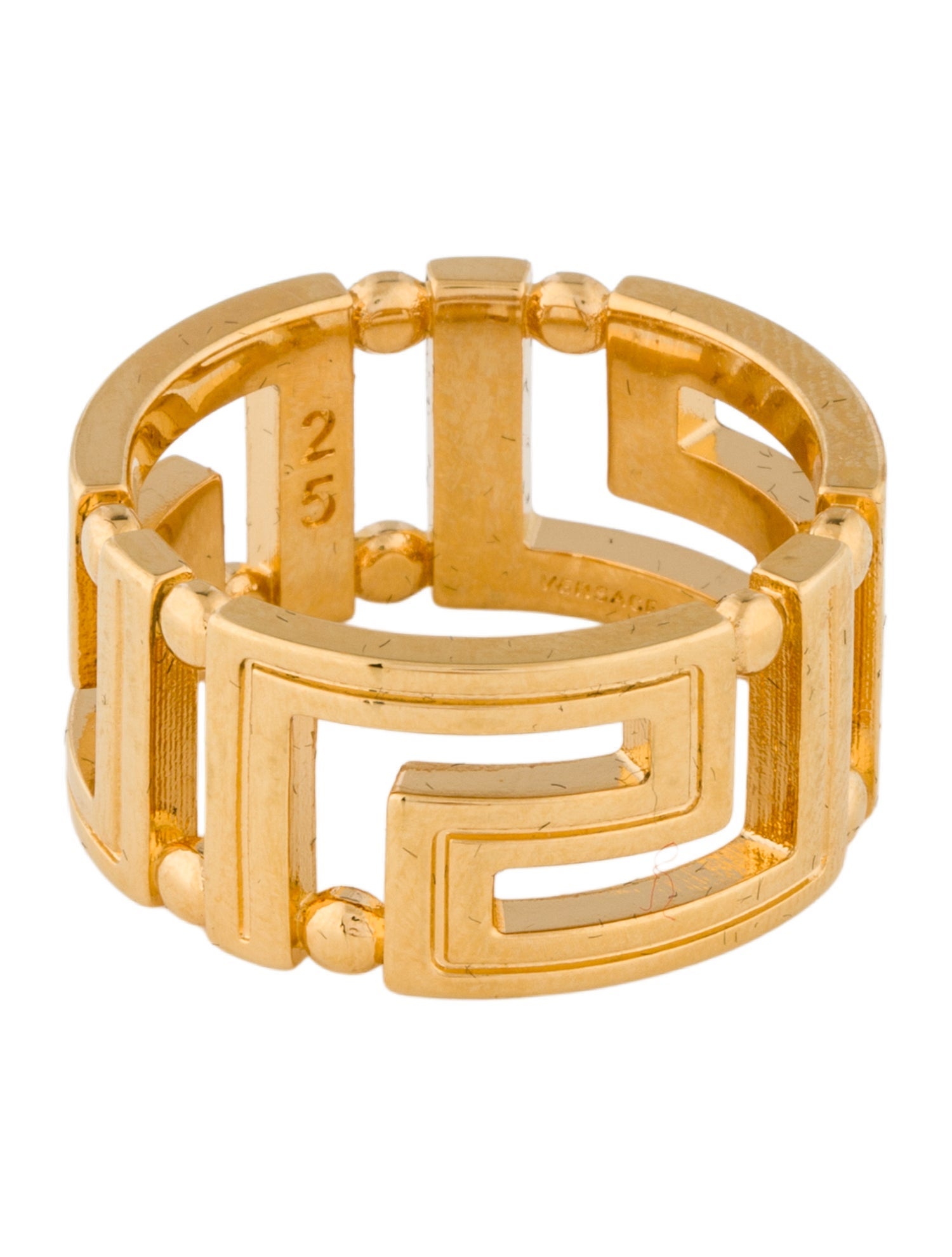 Versace Greca Band Ring