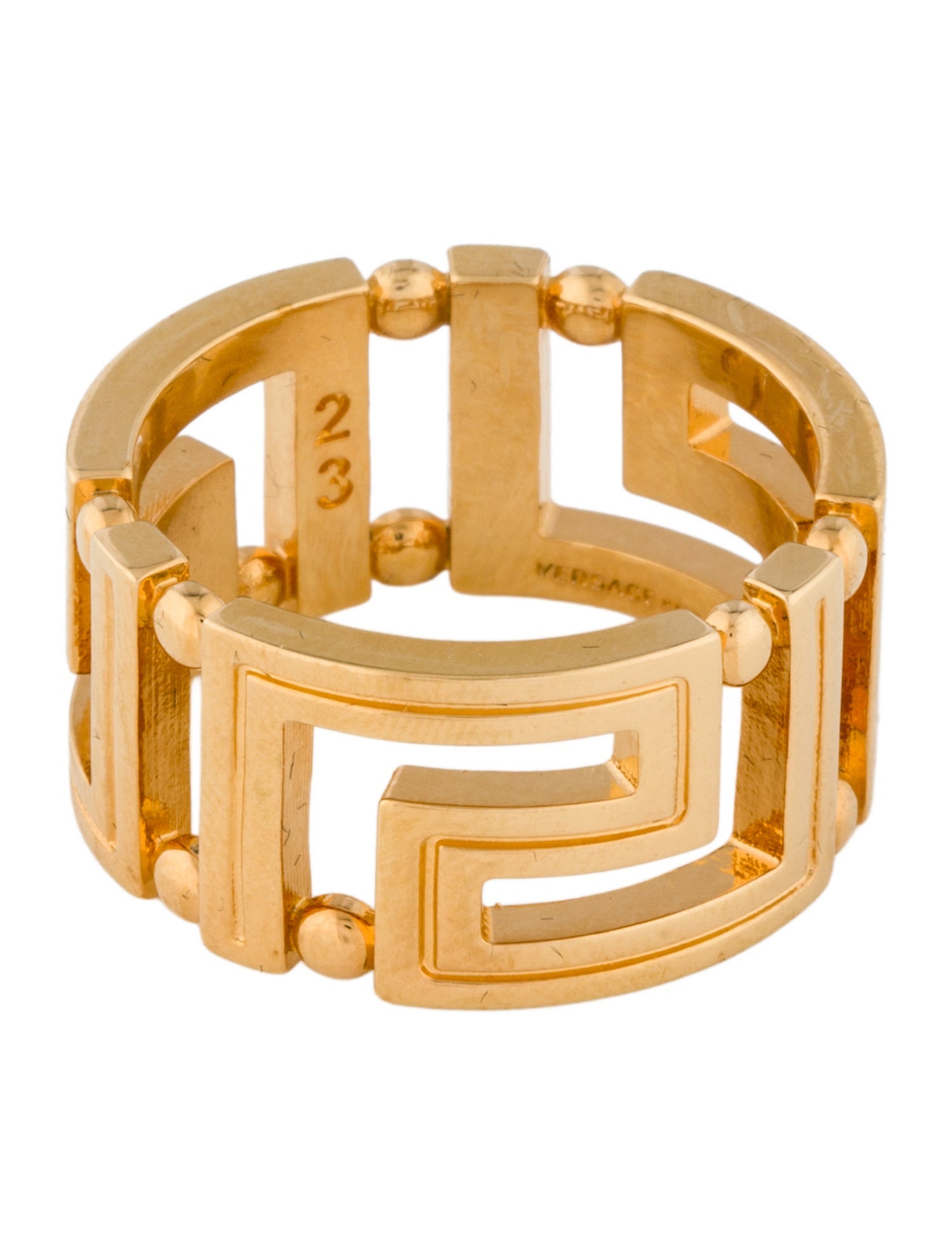 Versace Greca Band Ring