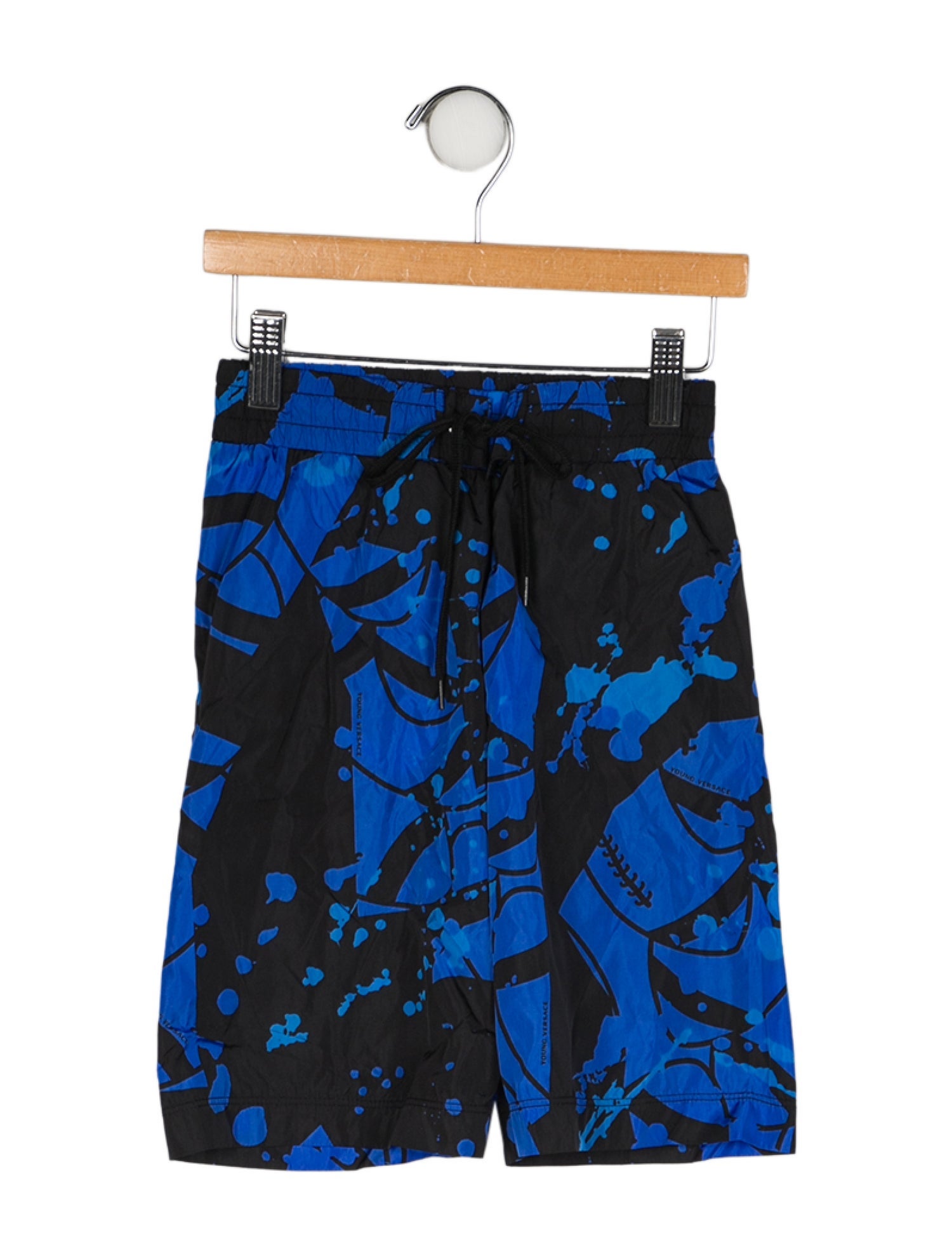 Versace Boys' Pattern Print Swim Trunks