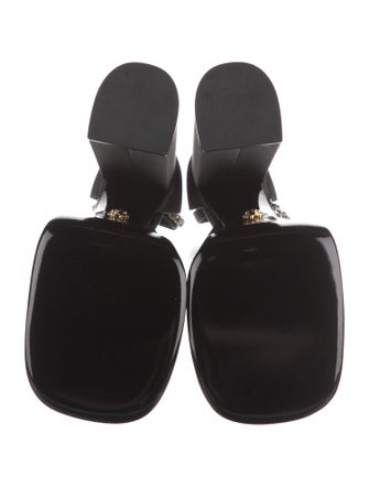 Versace Medusa Insignia Satin D'Orsay Pumps