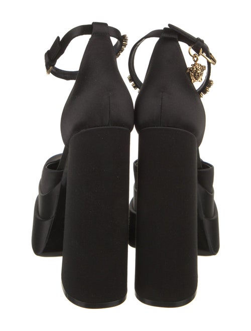 Versace Medusa Insignia Satin D'Orsay Pumps