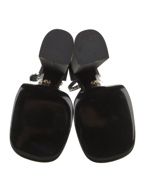 Versace Medusa Insignia Satin D'Orsay Pumps