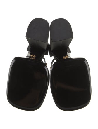 Versace Medusa Insignia Satin D'Orsay Pumps