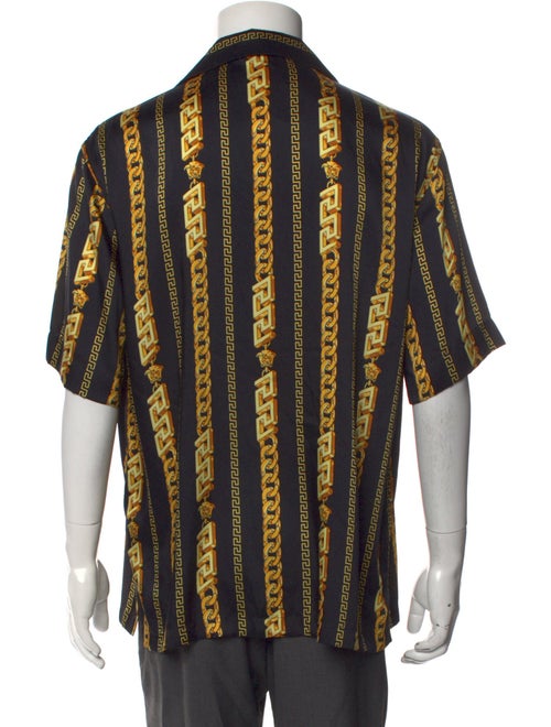 Versace Printed Three-Quarter Sleeve Shirt