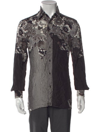 Versace Printed Long Sleeve Shirt