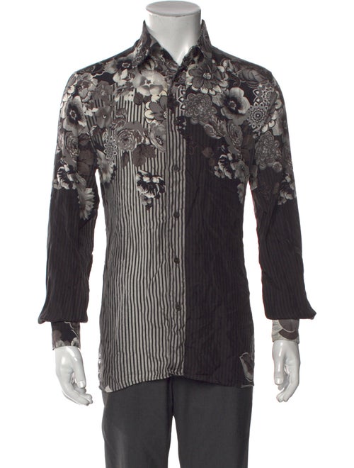 Versace Printed Long Sleeve Shirt