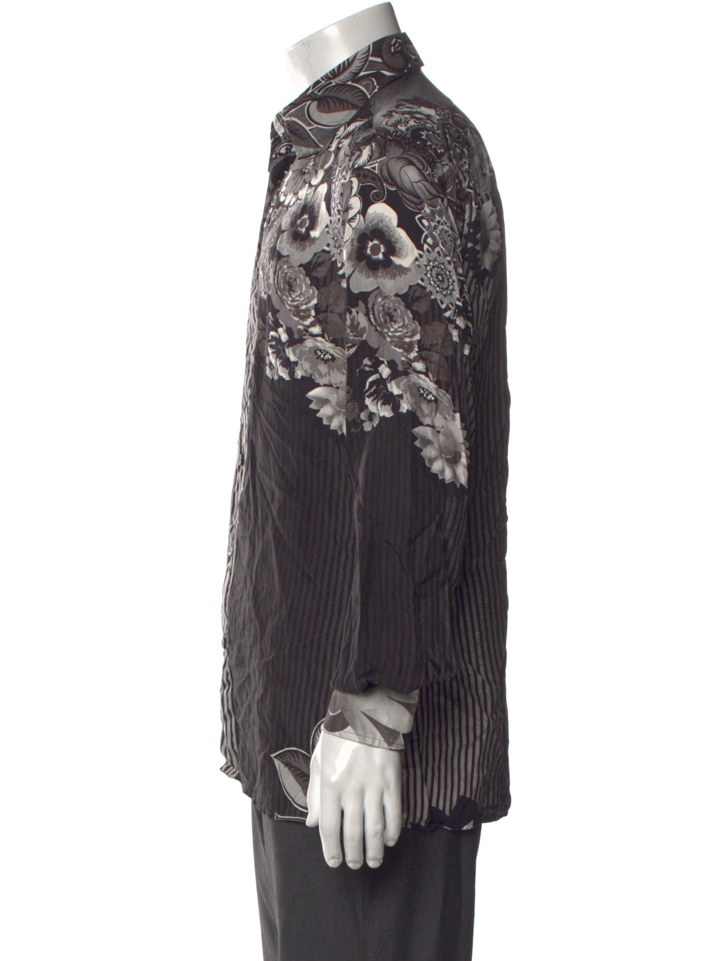 Versace Printed Long Sleeve Shirt