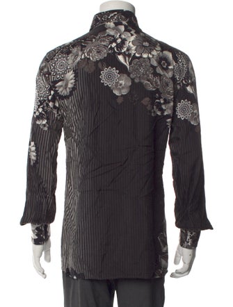 Versace Printed Long Sleeve Shirt