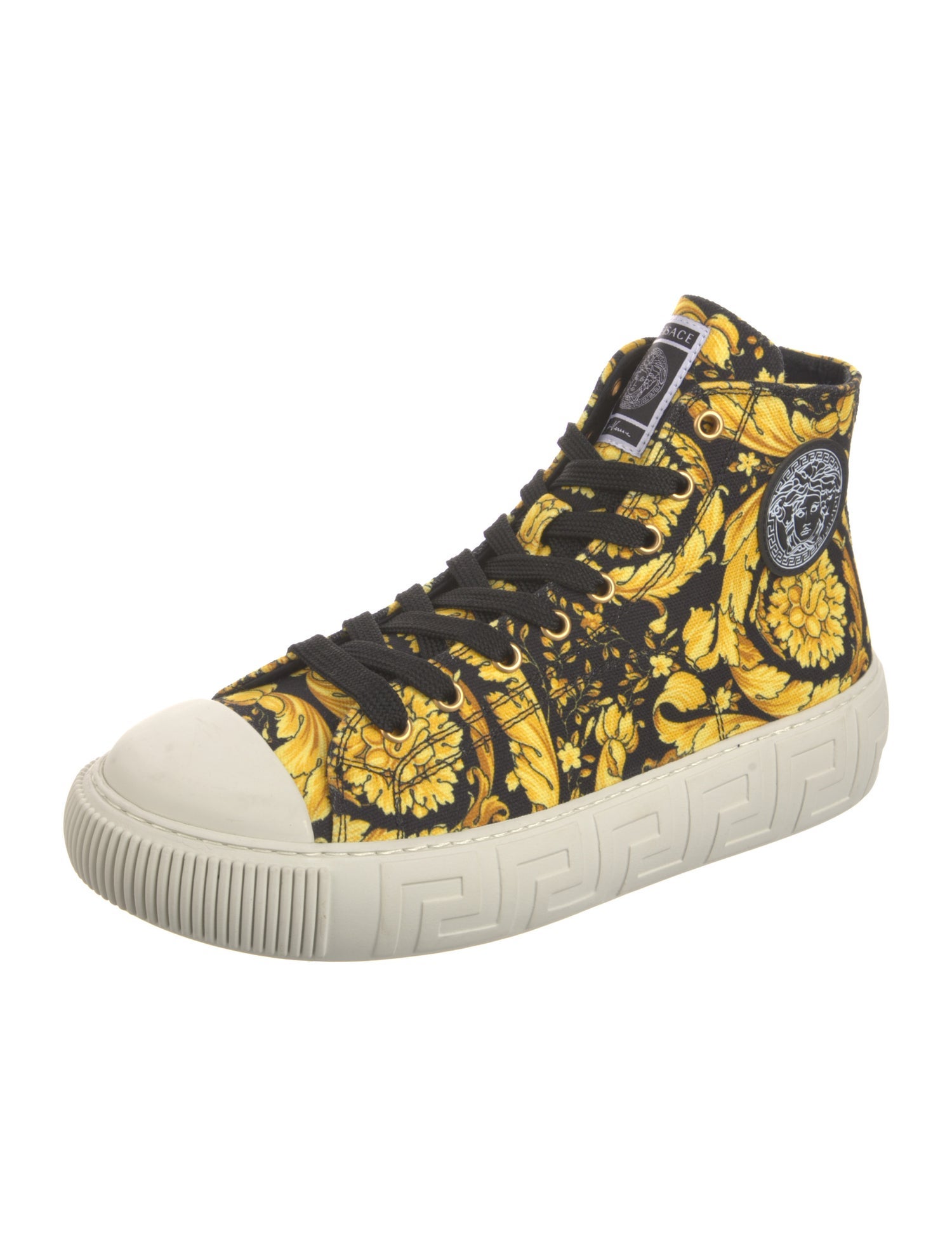 Versace Canvas Printed Sneakers