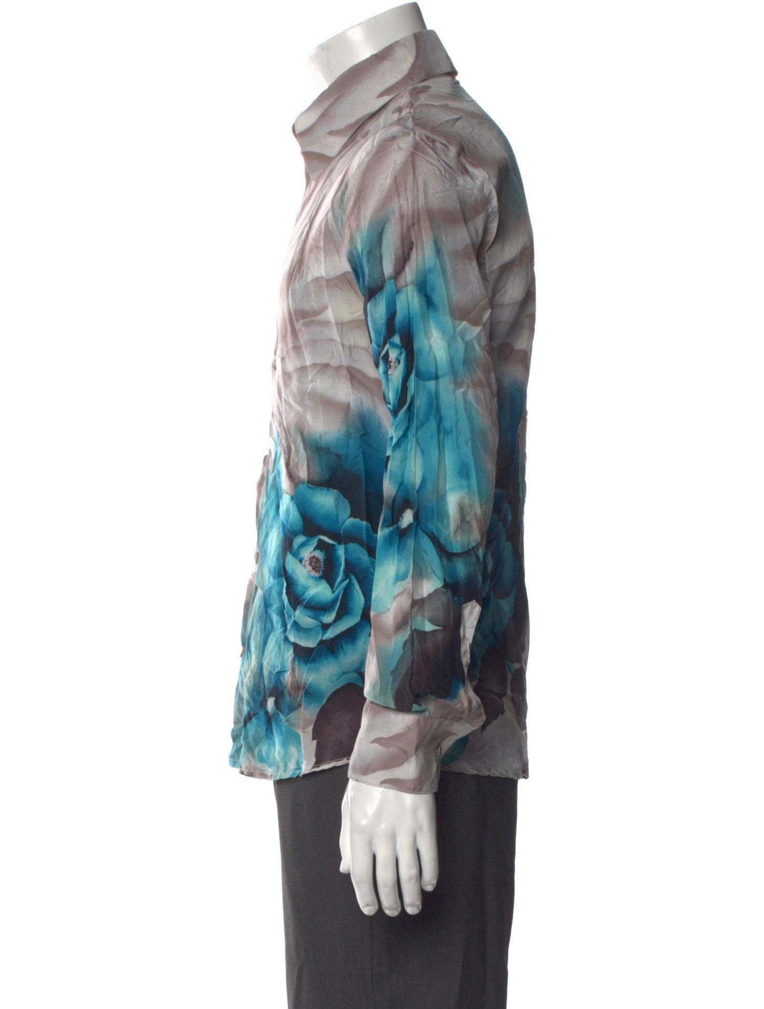 Versace Printed Long Sleeve Shirt