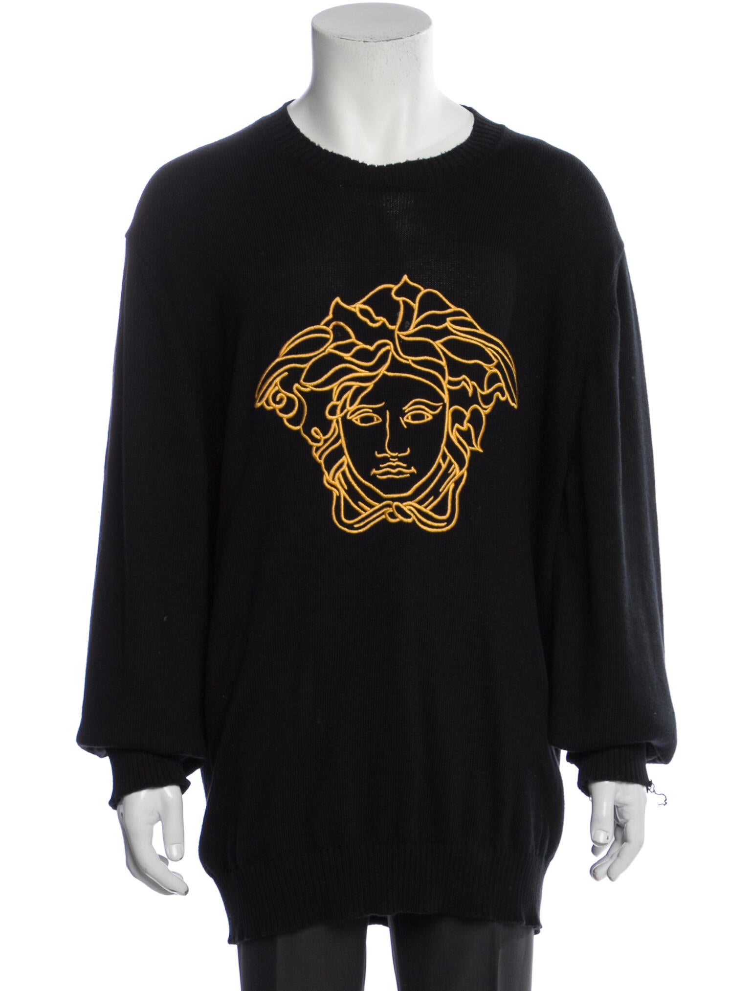Versace Graphic Print Crew Neck Pullover