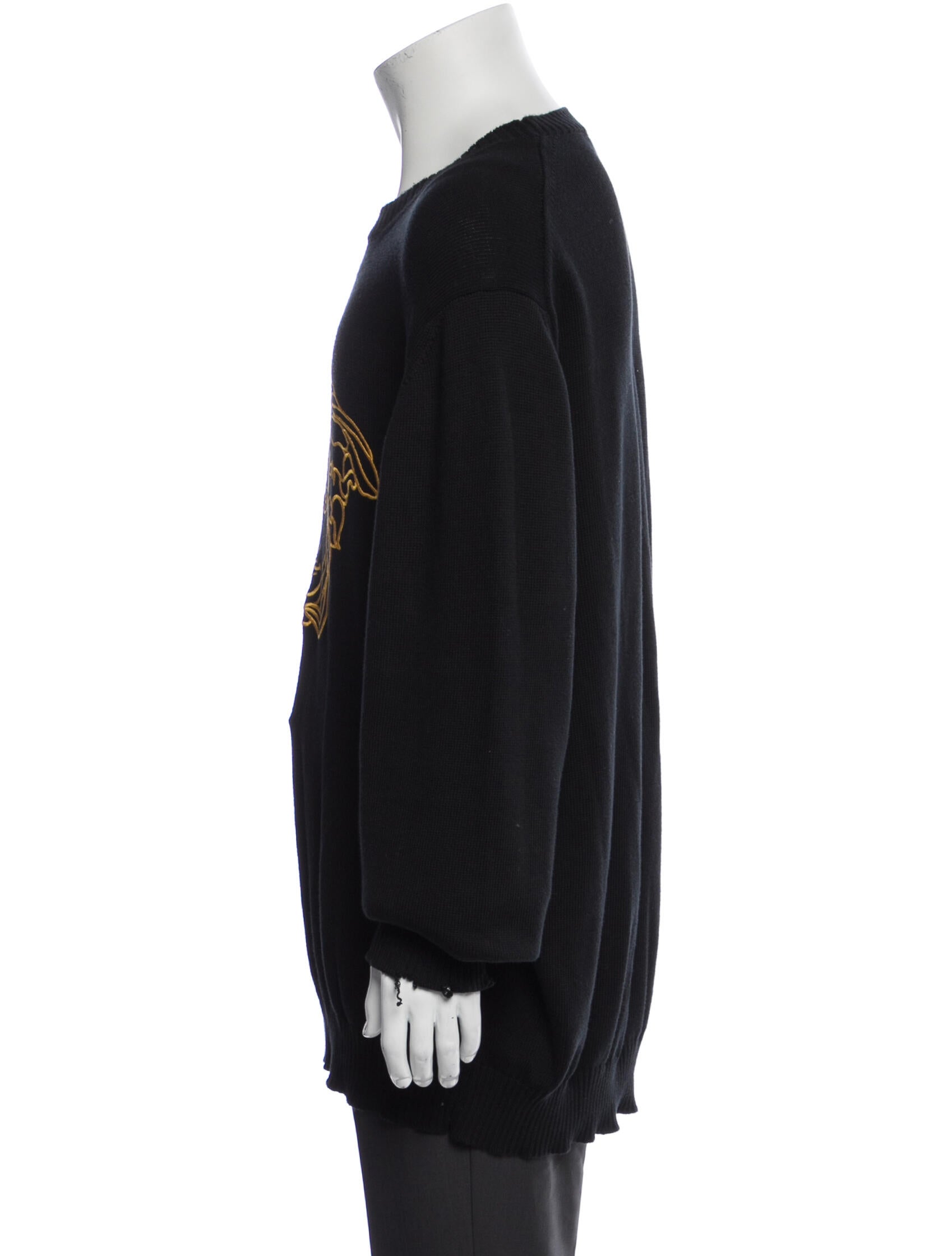 Versace Graphic Print Crew Neck Pullover