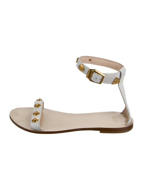 Versace Leather Studded Accents Sandals